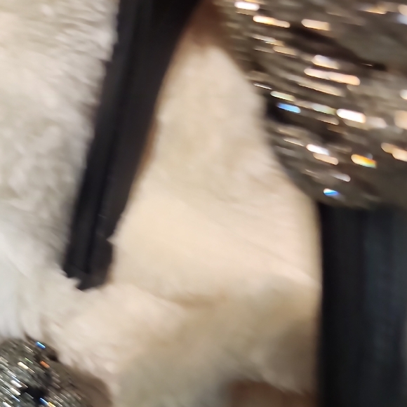 Steve Madden Black Heels with Silver Braided Straps - Picture 3 of 8